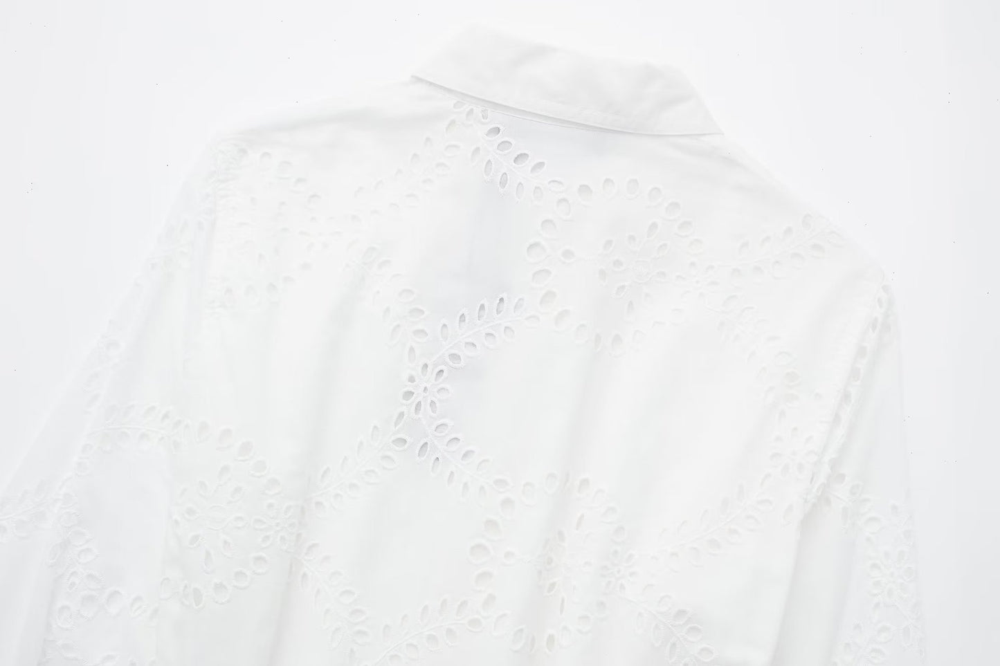 Embroidery Hollow-Out Long Dress