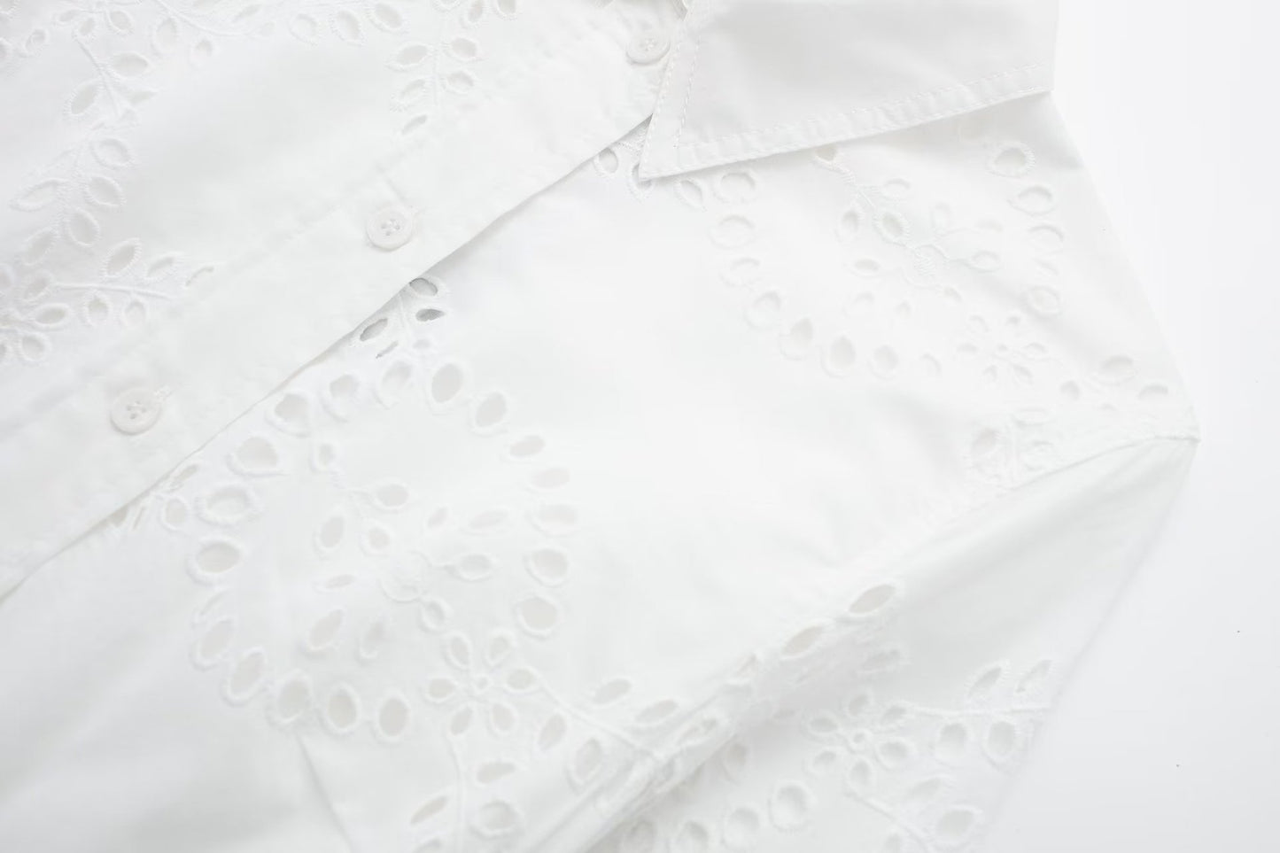 Embroidery Hollow-Out Long Dress