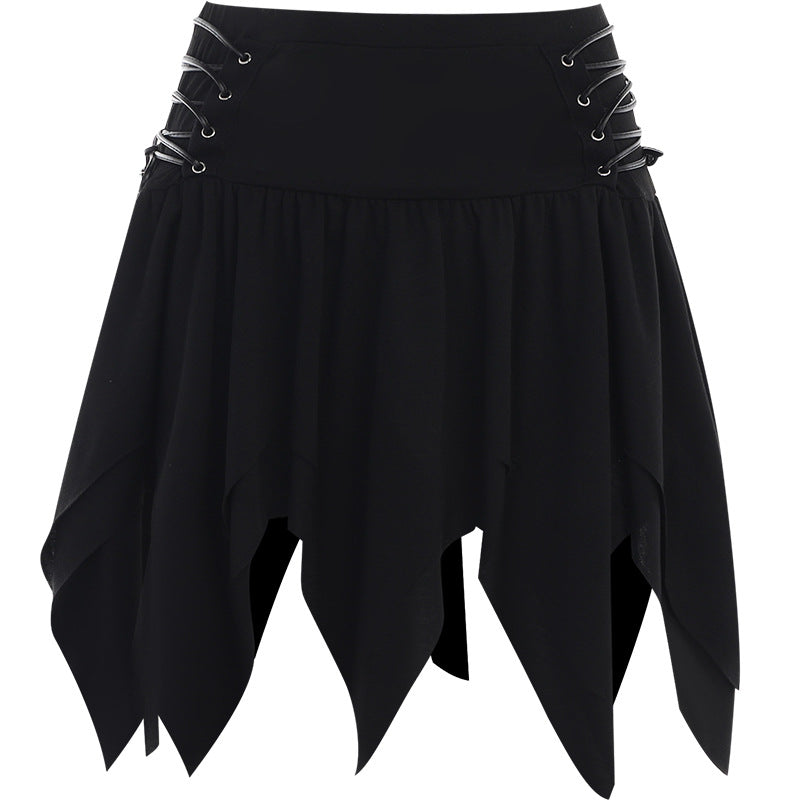 Hot Girl Slim Irregular Hem Skirt