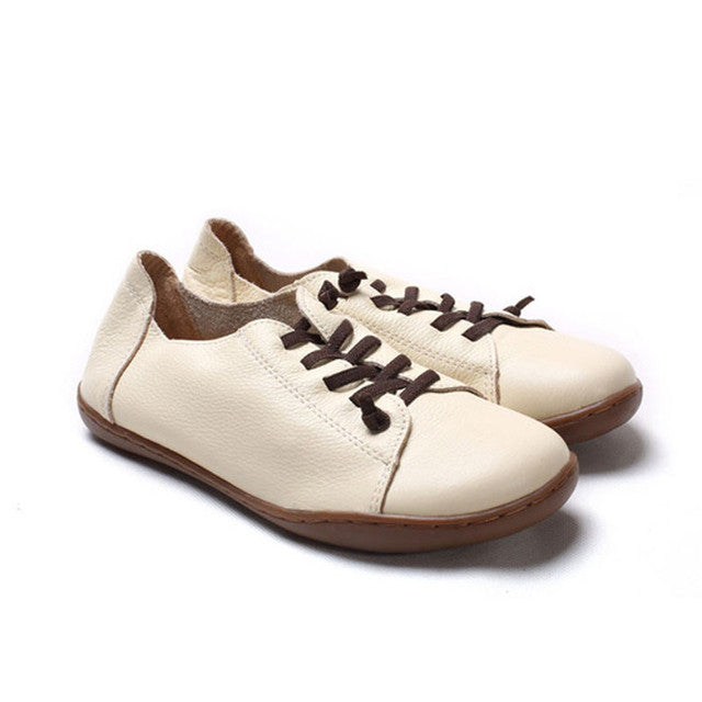 First-Layer Cowhide Handmade Shoes For Women