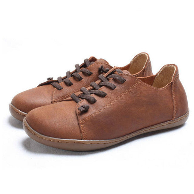 First-Layer Cowhide Handmade Shoes For Women