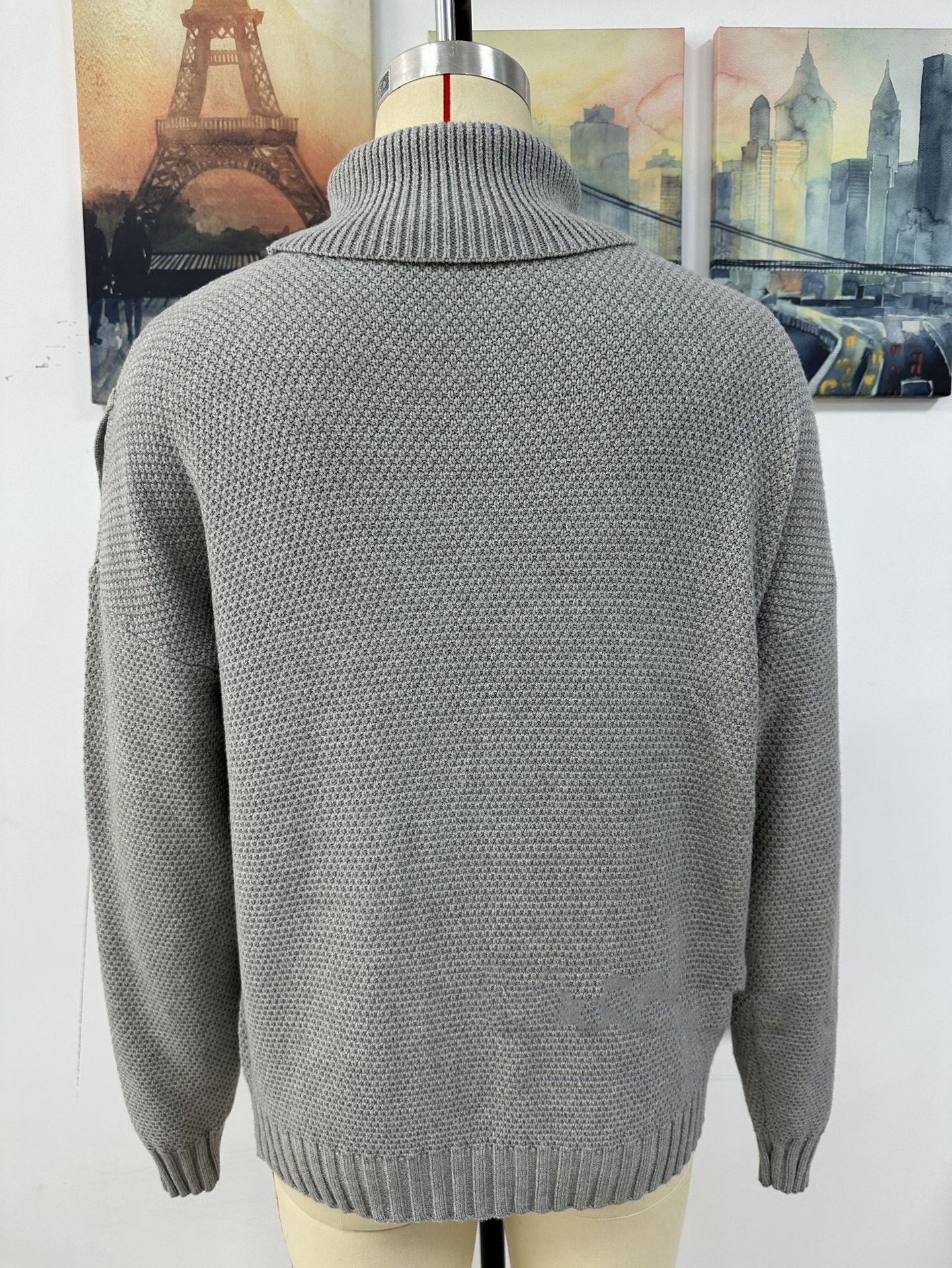 Loose-Fitting Tassel Knitwear Turtleneck Sweater