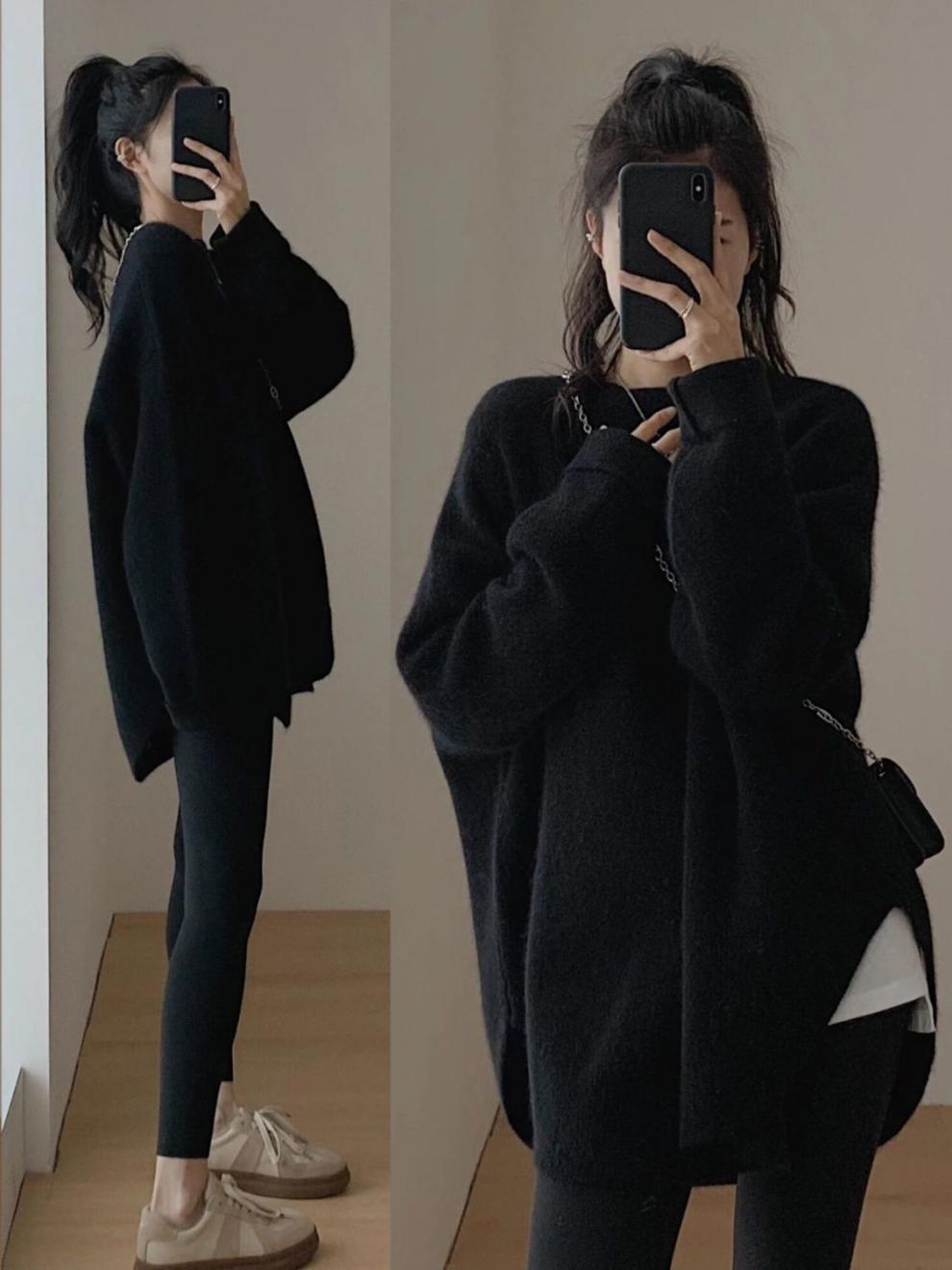 High-Grade Versatile Soft Glutinous Knitted Women's Sweater