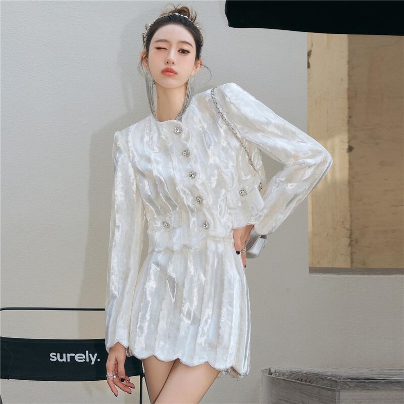 High-End Affordable Luxury Short Skirt Suit