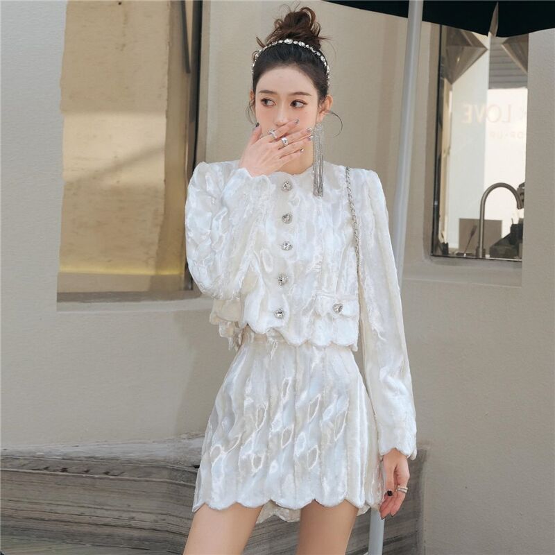 High-End Affordable Luxury Short Skirt Suit