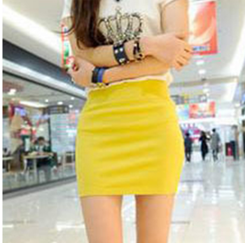 High-Waist Hip Pencil Skirt