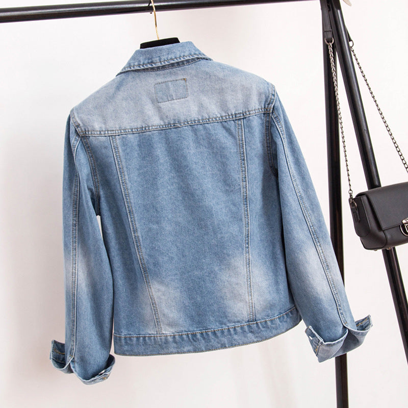 Embroidered Denim Jacket For Women