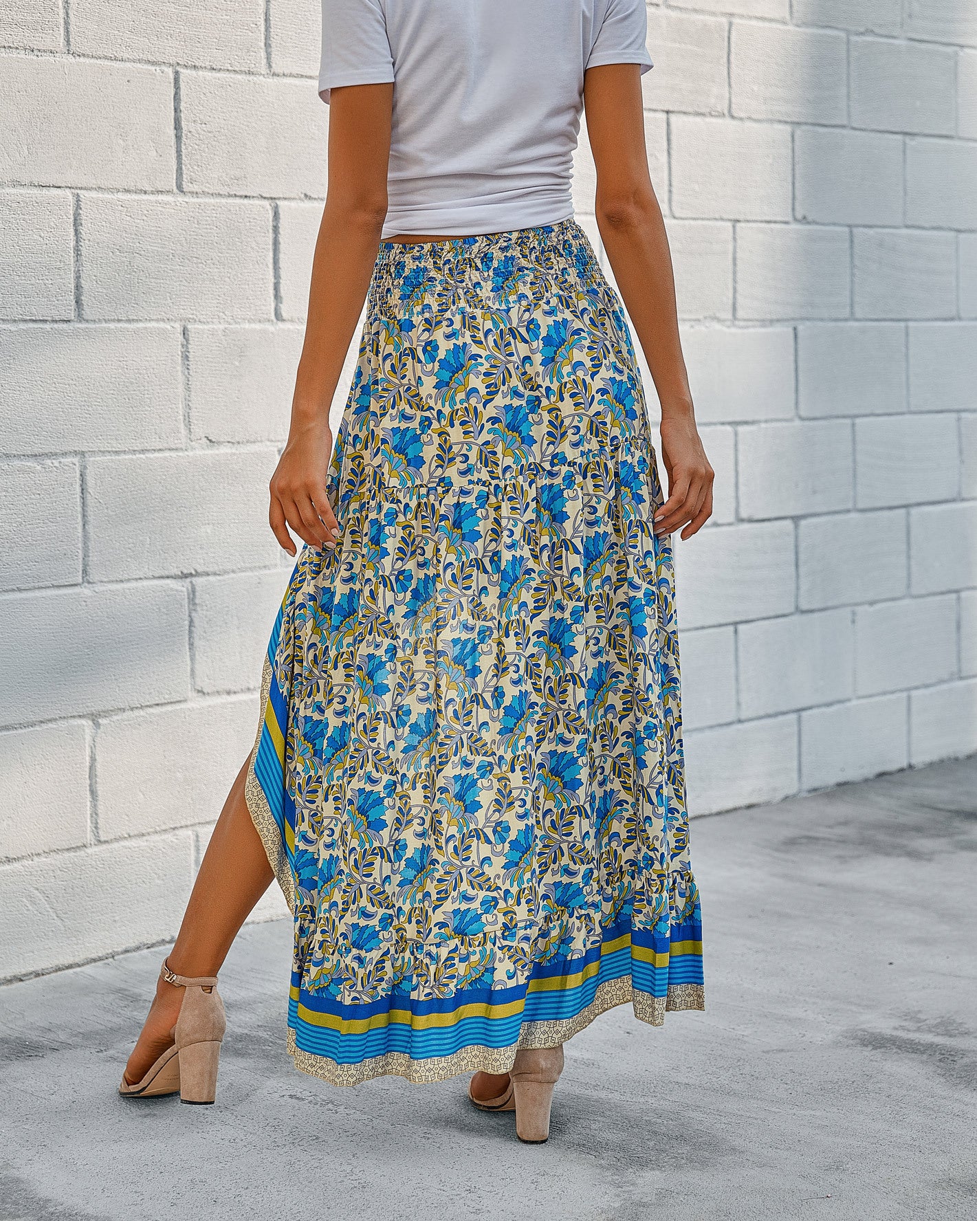 High-Waist All-Match Long Skirt