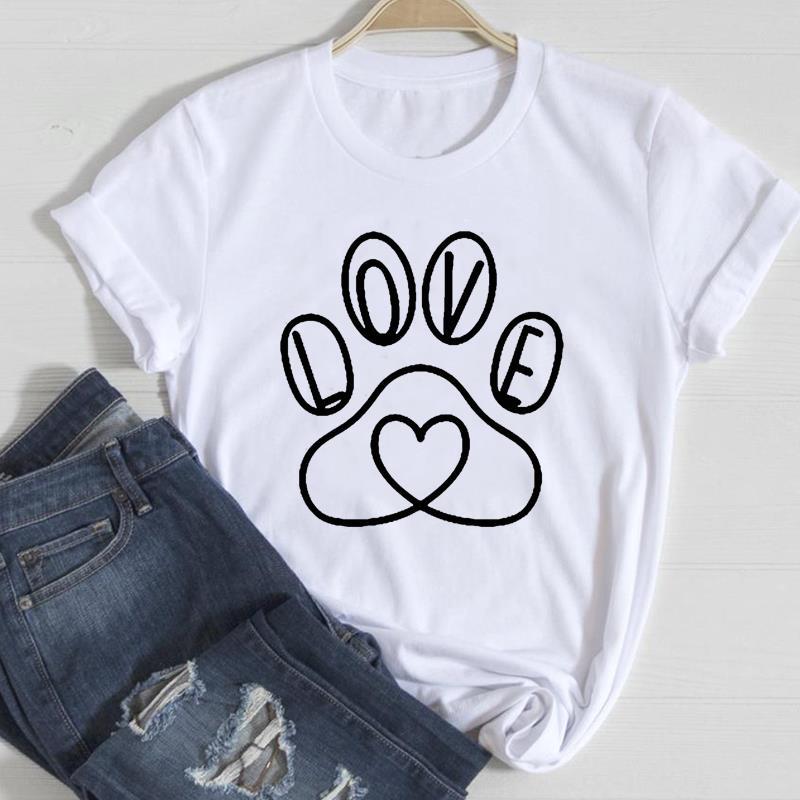 Cat Printed European & American Short-Sleeve T-Shirt