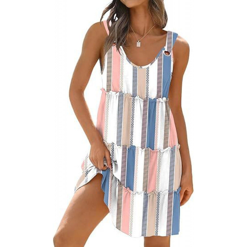 Bohemian Floral Beach Dress