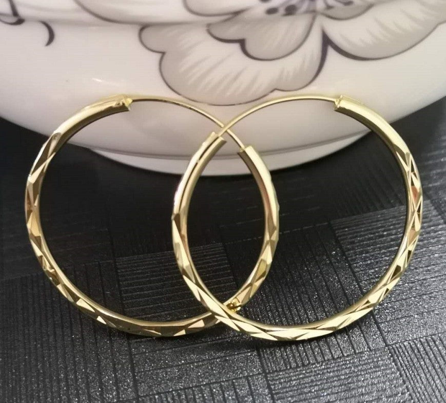 Hoop Earrings - 18k Gold-Plated