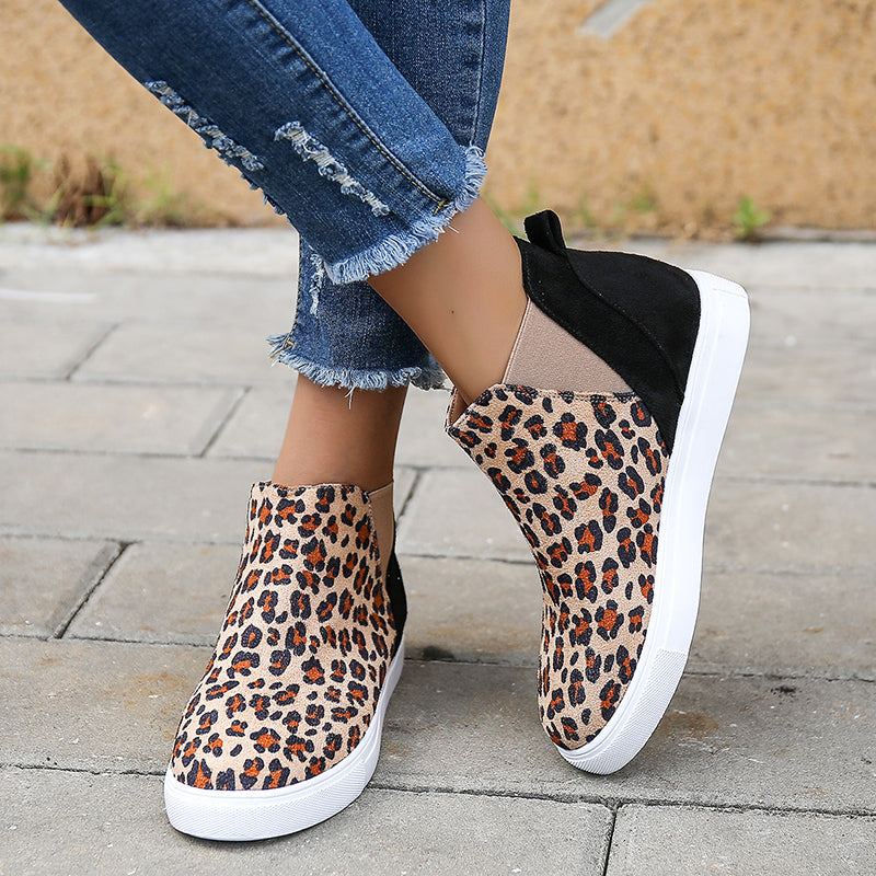 Flat Cutout V Elastic Band Shoes