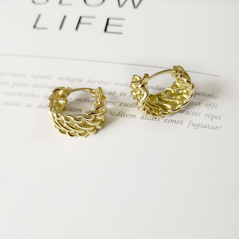 Temperament ear hoop earrings