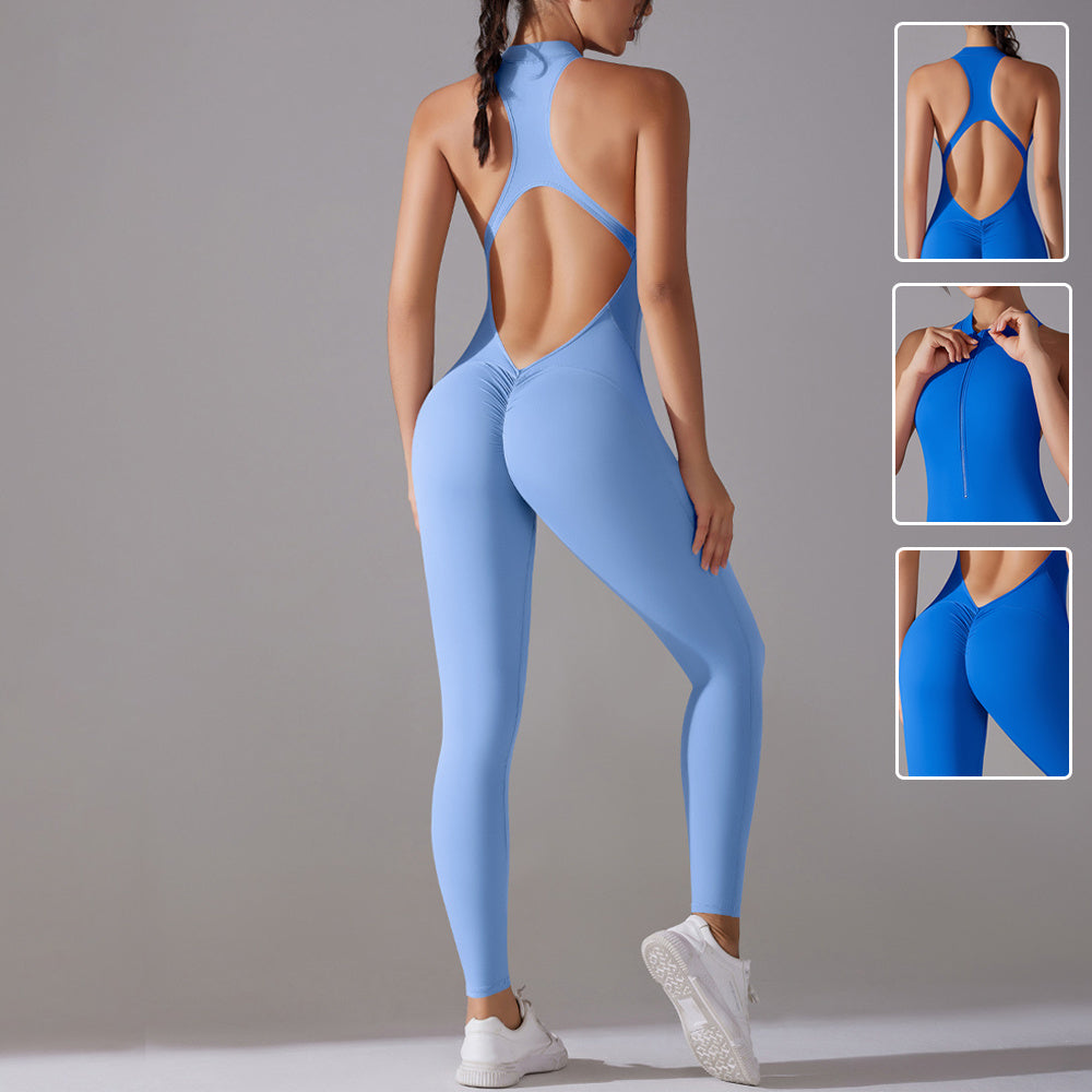 Long Pants Slim Sports Jumpsuit