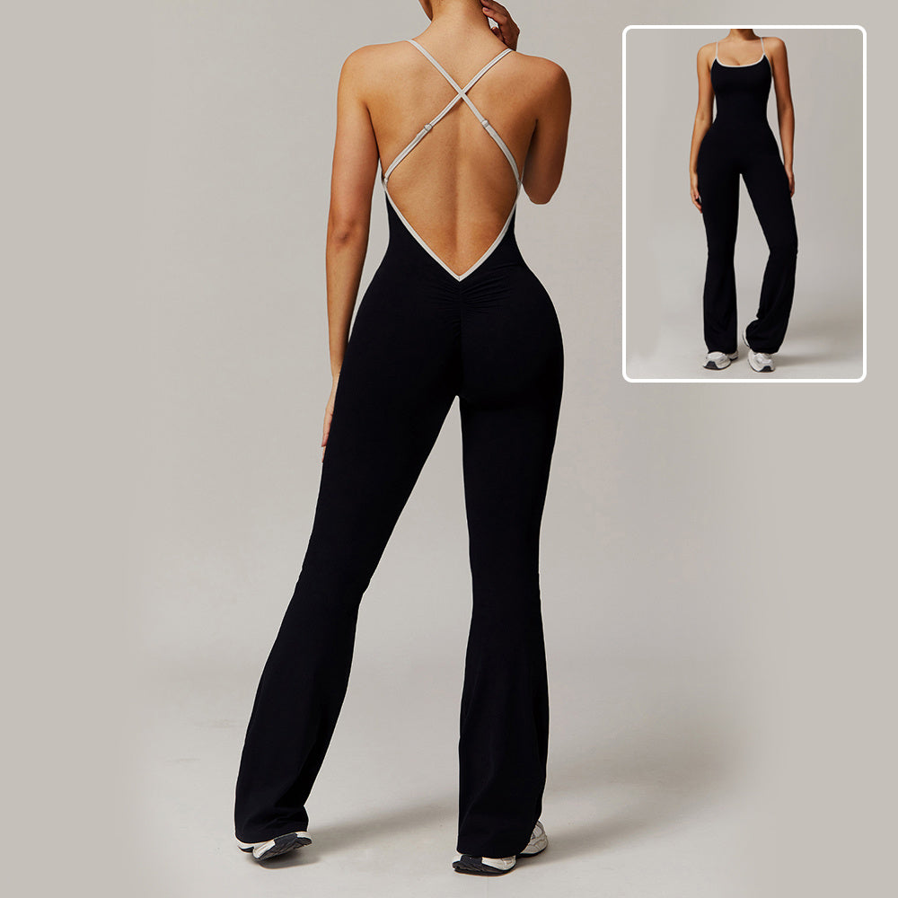 Beauty-Back Long Pants Sports Outfit