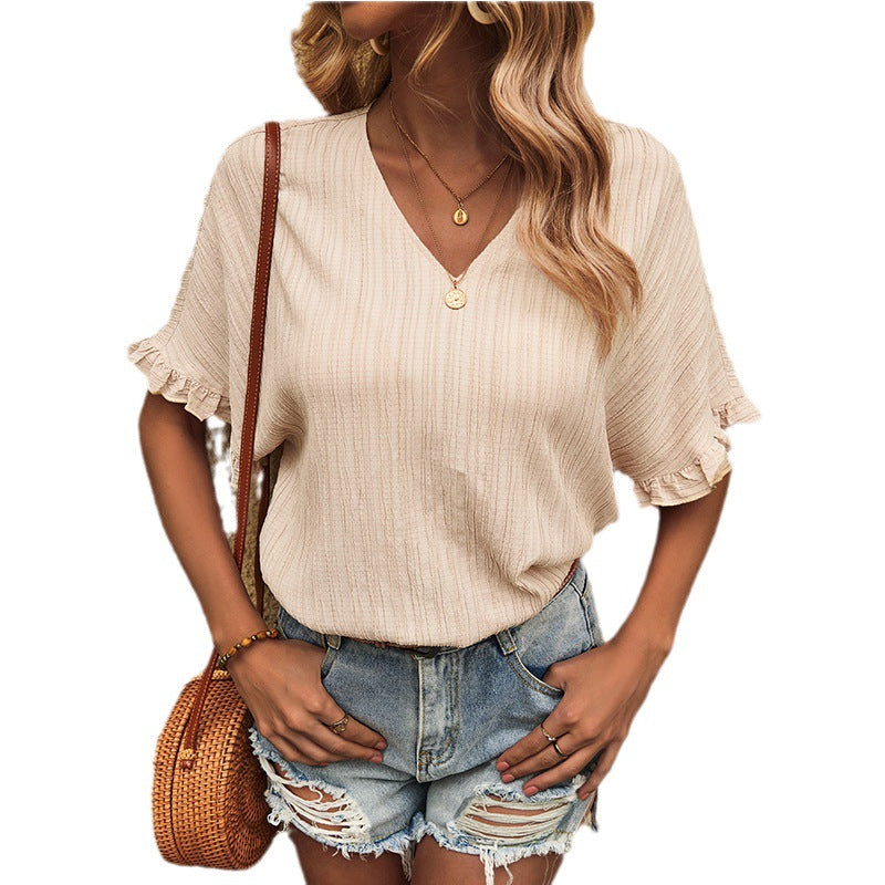 Women's Stylish Loose Short Sleeve Top