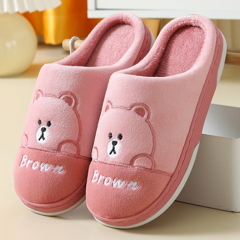 Bears Slippers - Warm Winter House Shoes For Women