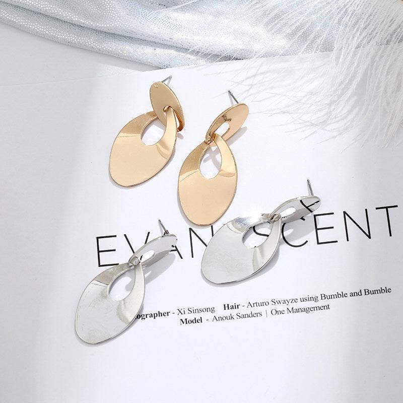 Hollow Double-Hoop Earrings