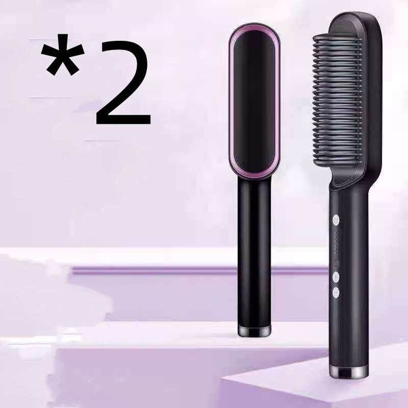 New 2-in-1 Hair Straightener -  Dual-Purpose Electric Hair Brush