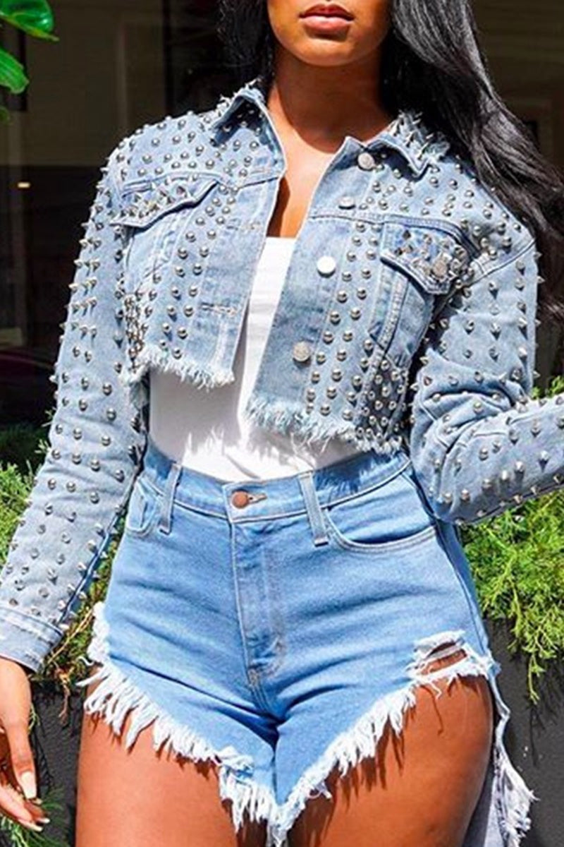 Women's Stylish Short Denim Jacket