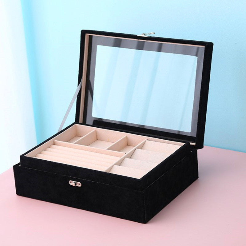 Ice Flower Velvet Jewellery Box