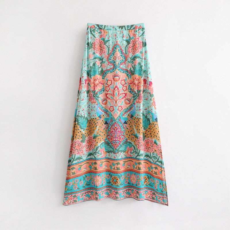 Positioning print skirt
