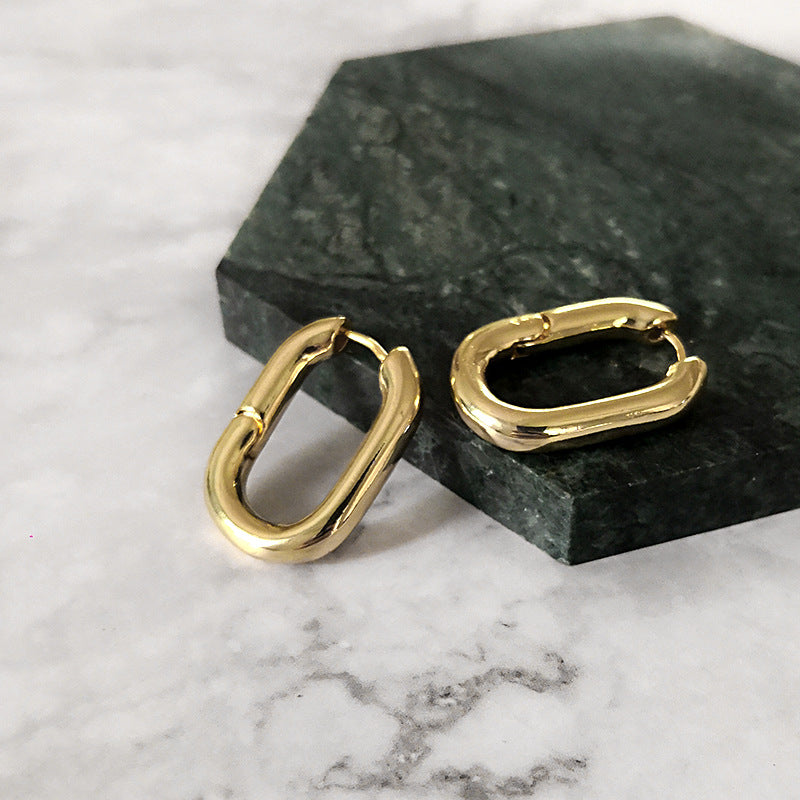 Temperament ear hoop earrings