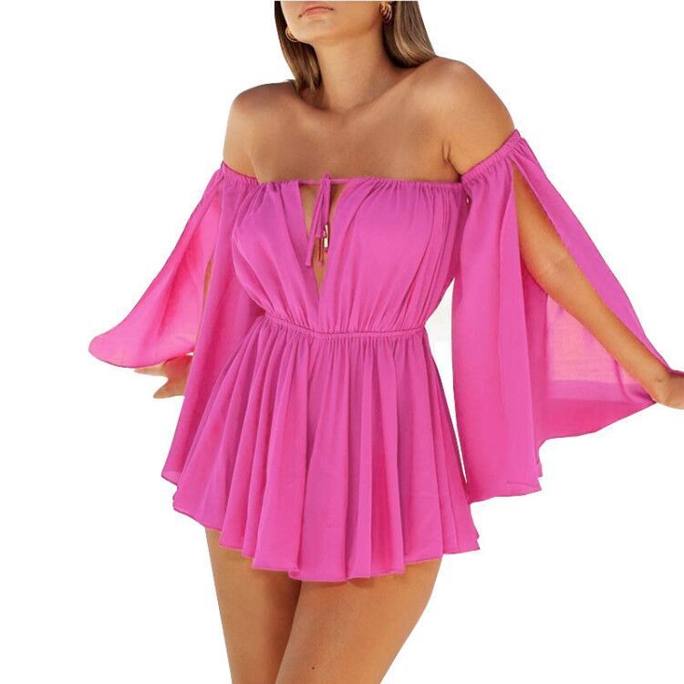 Tube-Top Casual High-Waist Mini Dress
