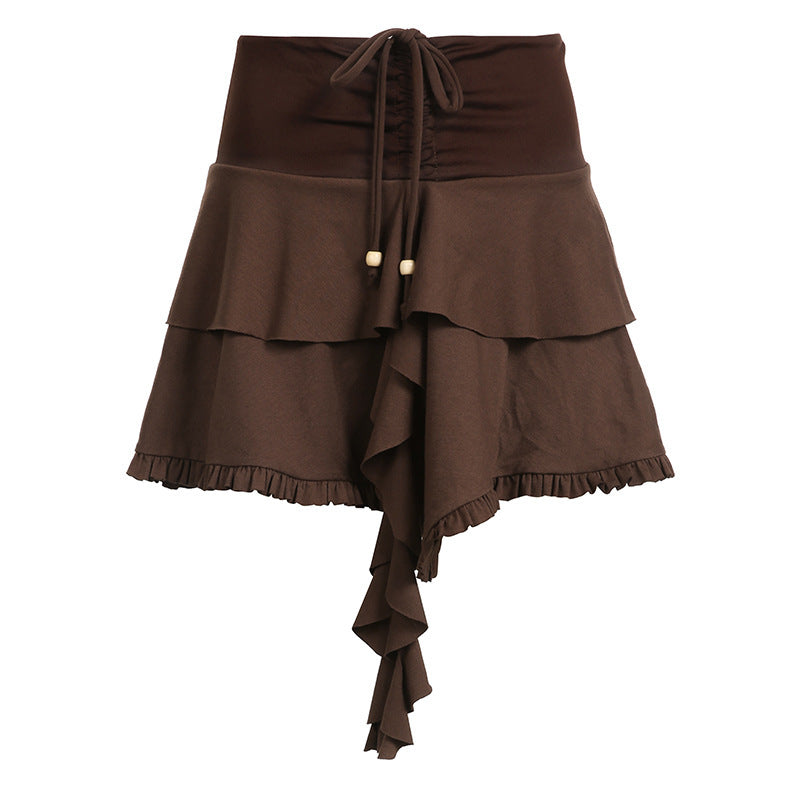 Wandering-Style Retro High Waist Skirt