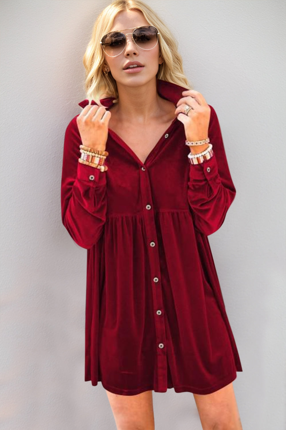 Long-Sleeve Mini Dress - US Only