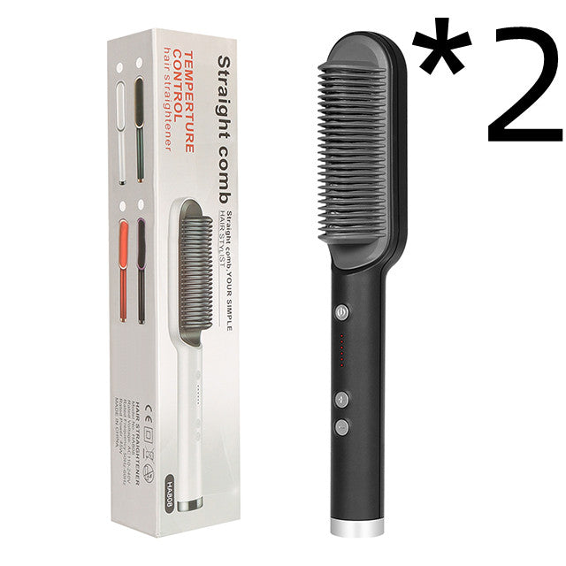 New 2-in-1 Hair Straightener -  Dual-Purpose Electric Hair Brush