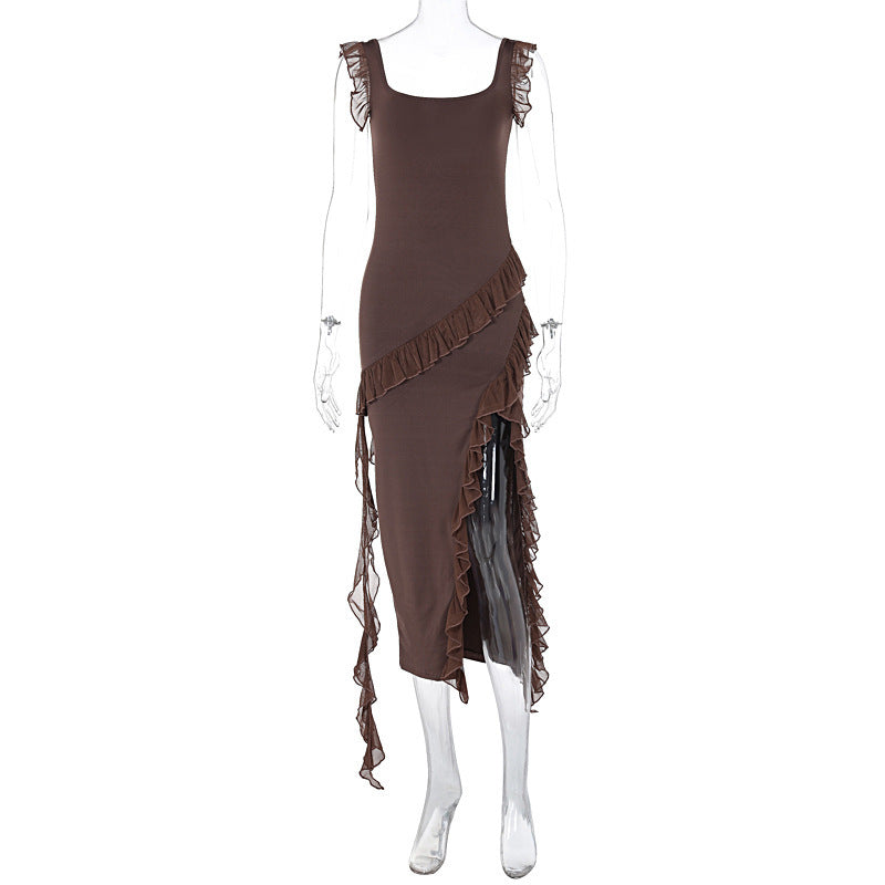 Stringy Stitching Temperament Dress
