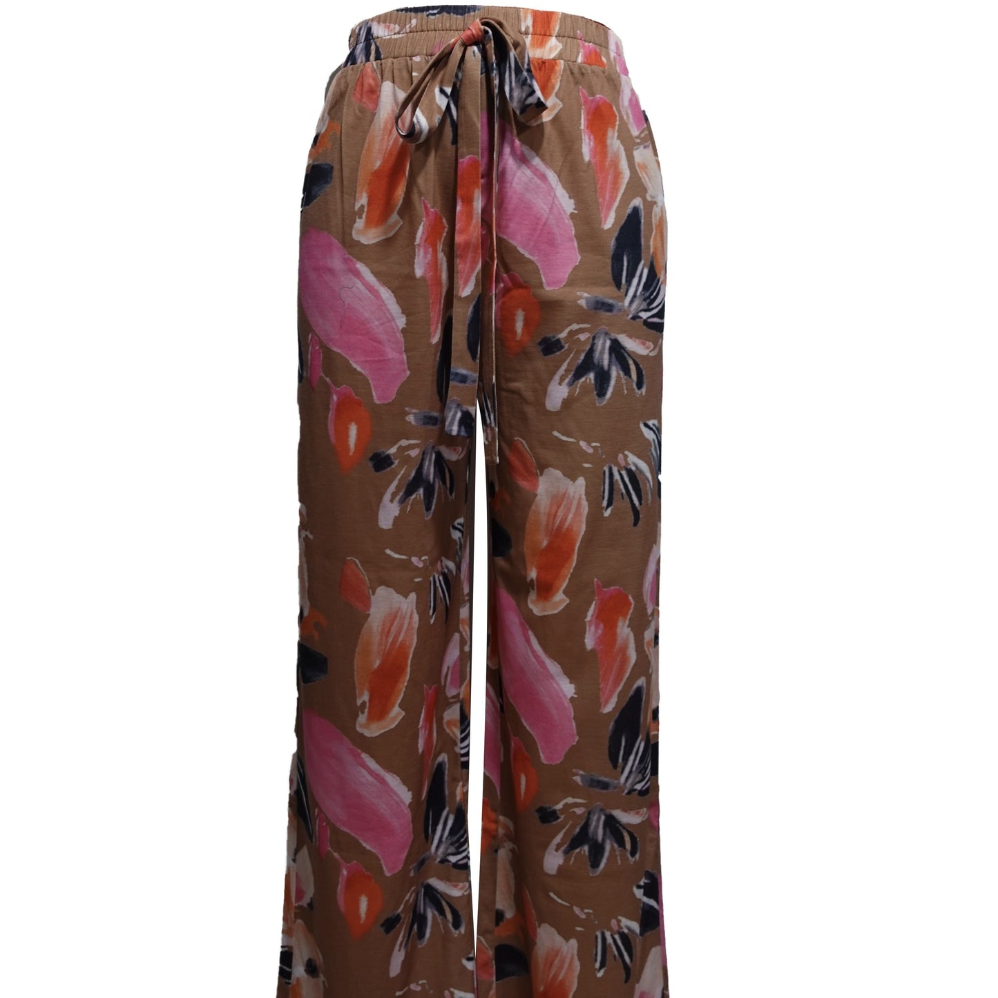 Loose Pleated Wide-Leg Trousers - US Only