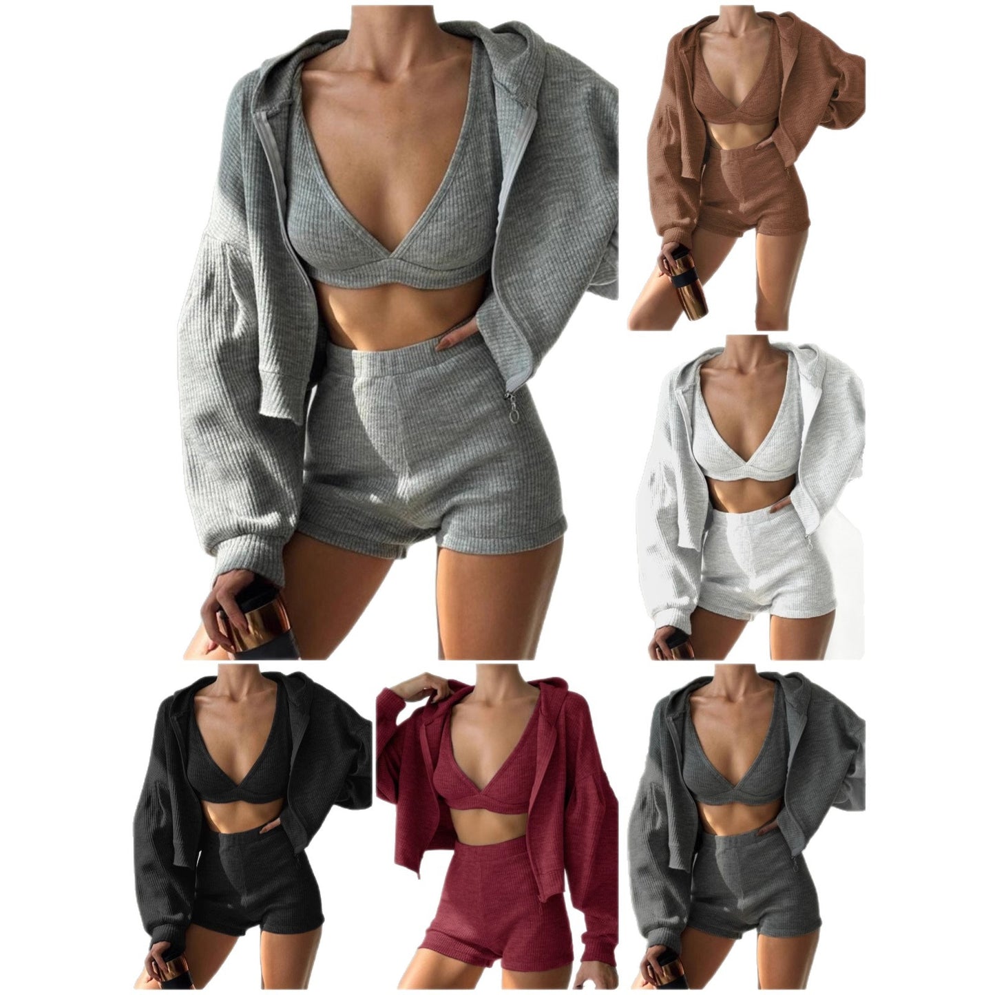 Sporty Casual Zip-Up Hoodie Outfit