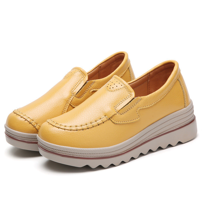 Leather Casual Shoes  For Women