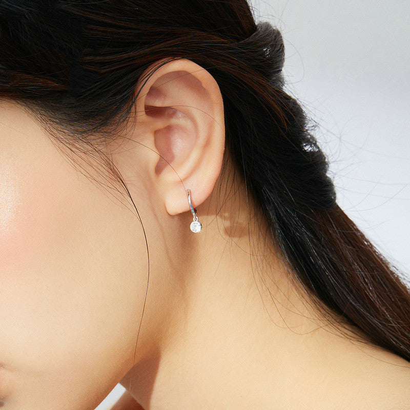 Zircon Ear Hoop Earrings