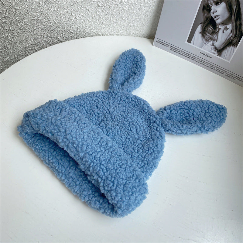 Lambswool Plush Rabbit-Ears Hat
