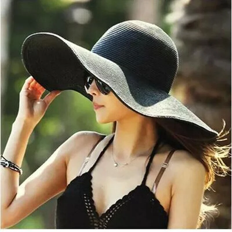 Weiyi Sun Hat Lady Beach