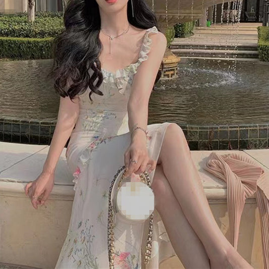 Sleeveless Slimming Long Dress