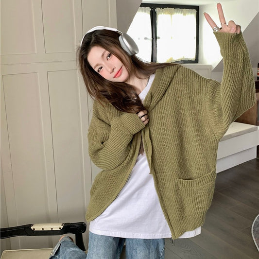 Large Casual Long-Sleeved Hoodie