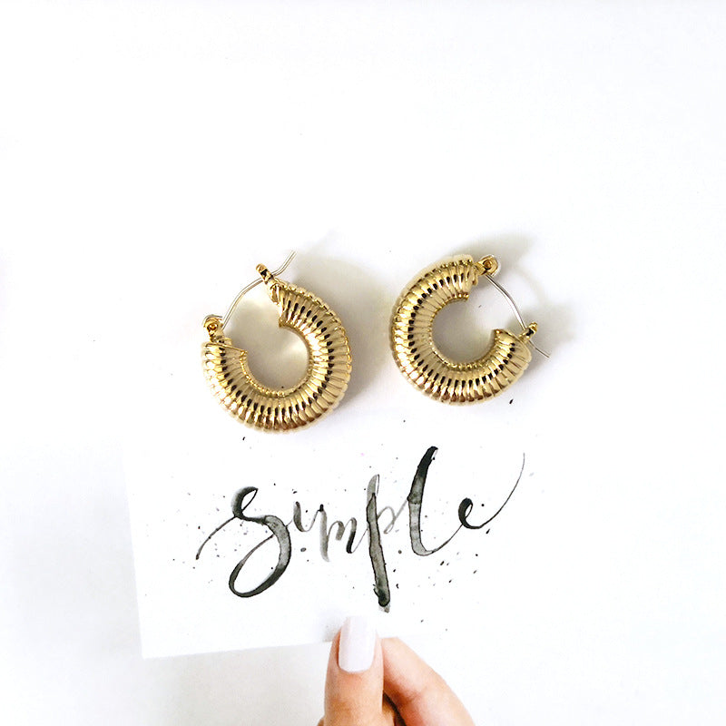 Temperament ear hoop earrings