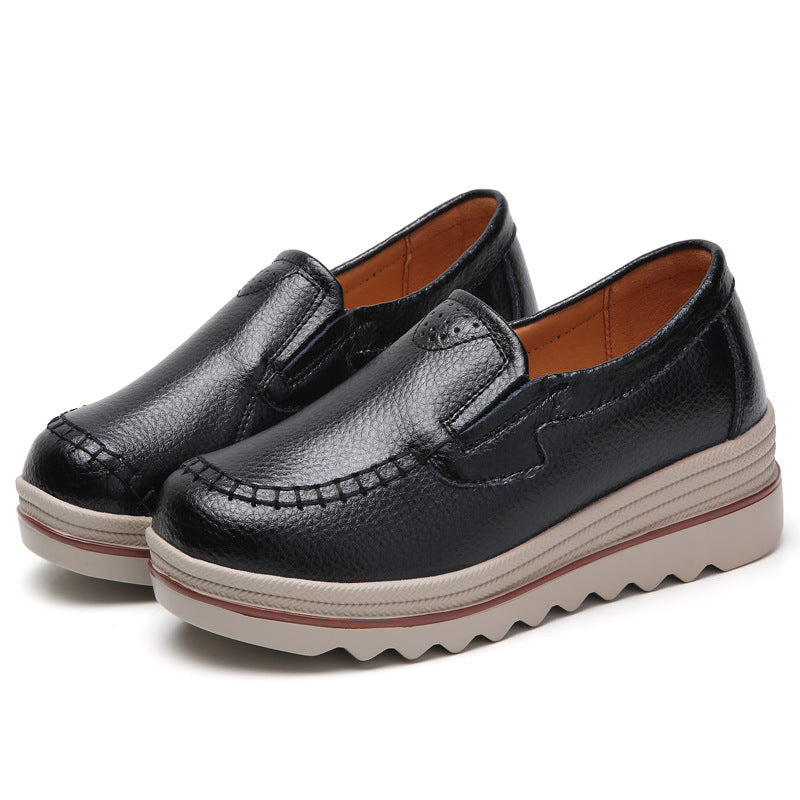 Leather Casual Shoes  For Women