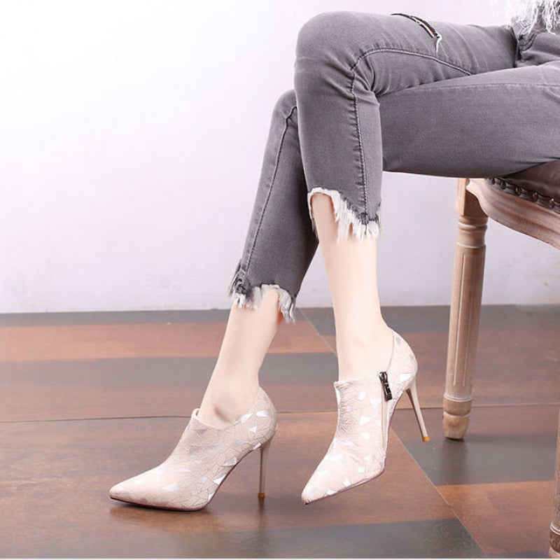 Wedge-Heel Pointed Shoes For Women