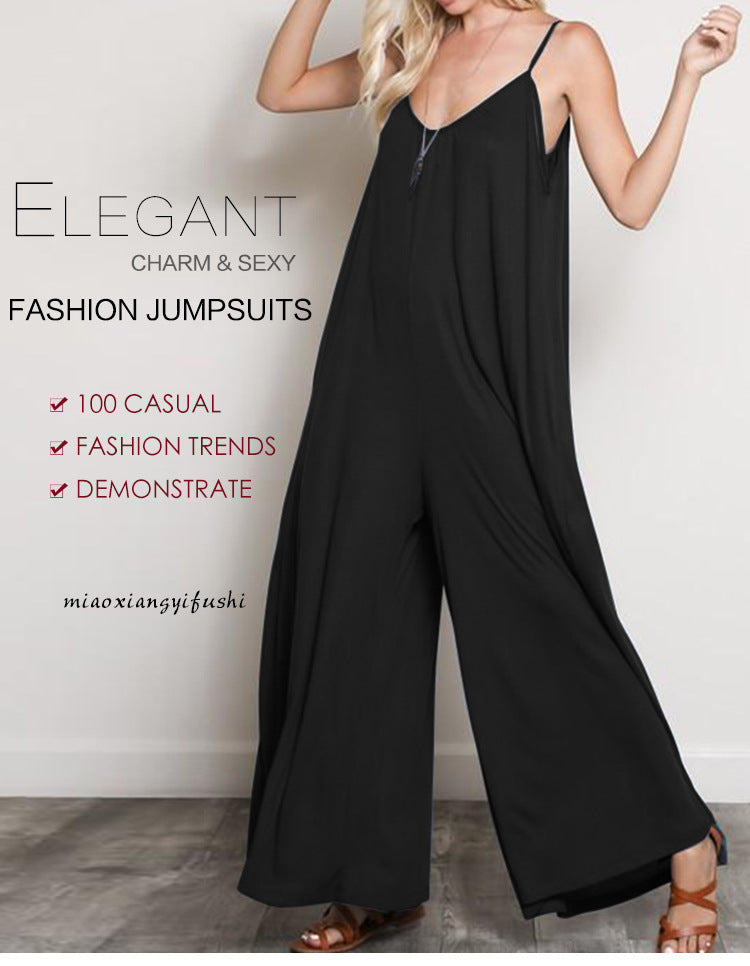 Wide-Leg Mono Jumpsuit