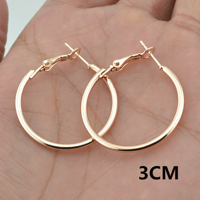 Rose Gold Hoop Earrings