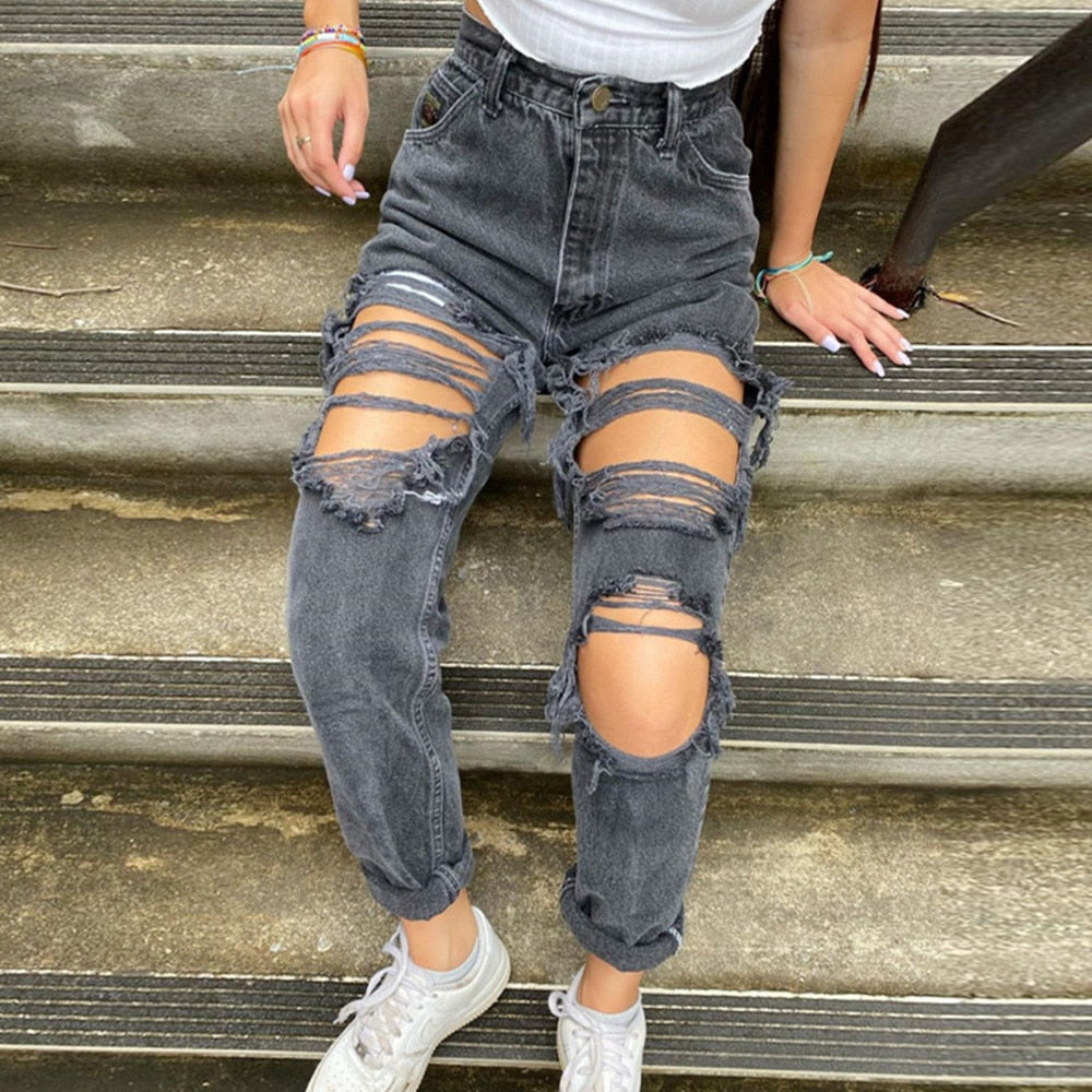 Ladies' Jeans - Ripped Holes