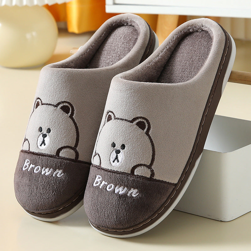 Bears Slippers - Warm Winter House Shoes For Women