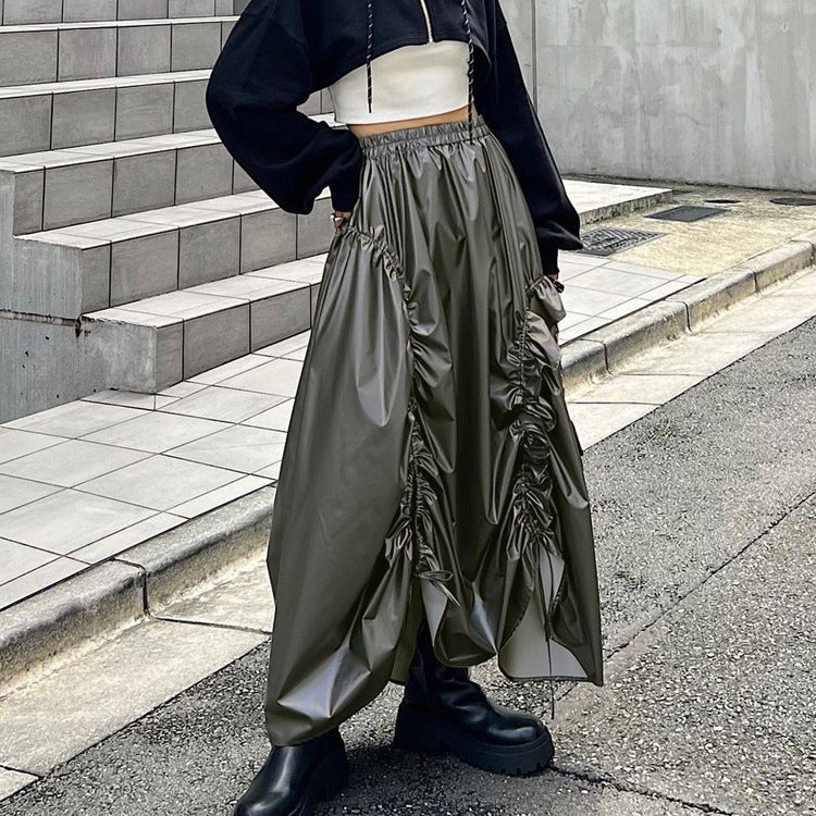 Drawstring Umbrella Skirt