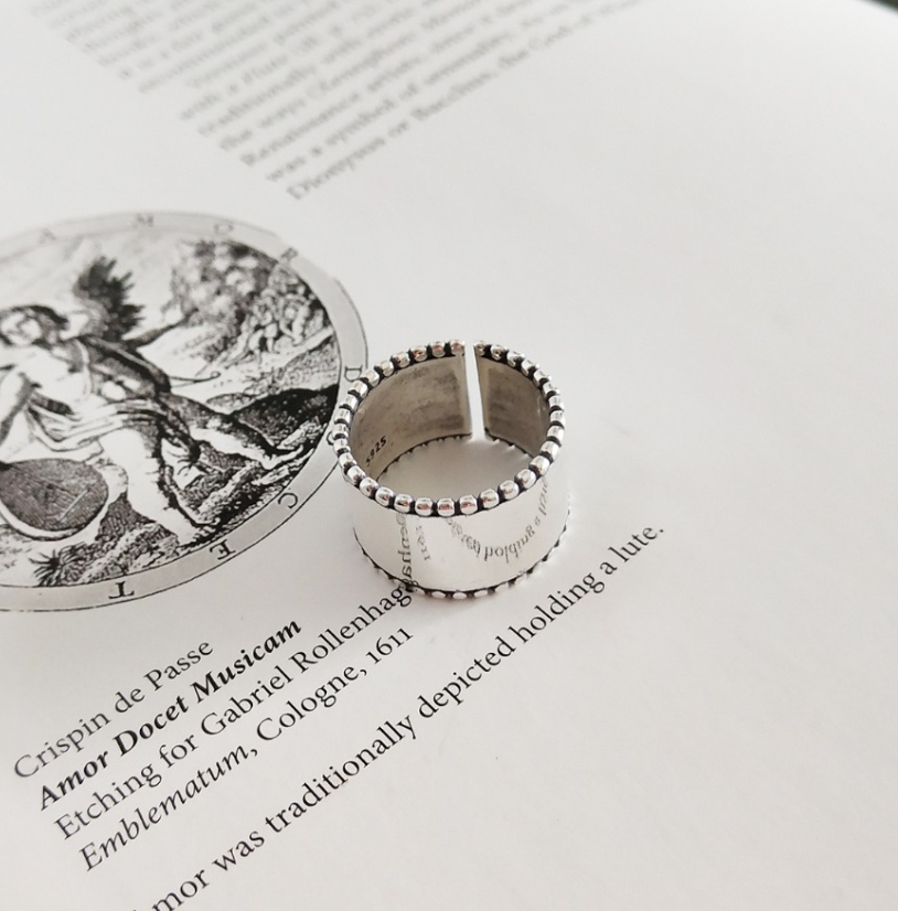 Sterling Silver Ring Personality Trendy Jewellery