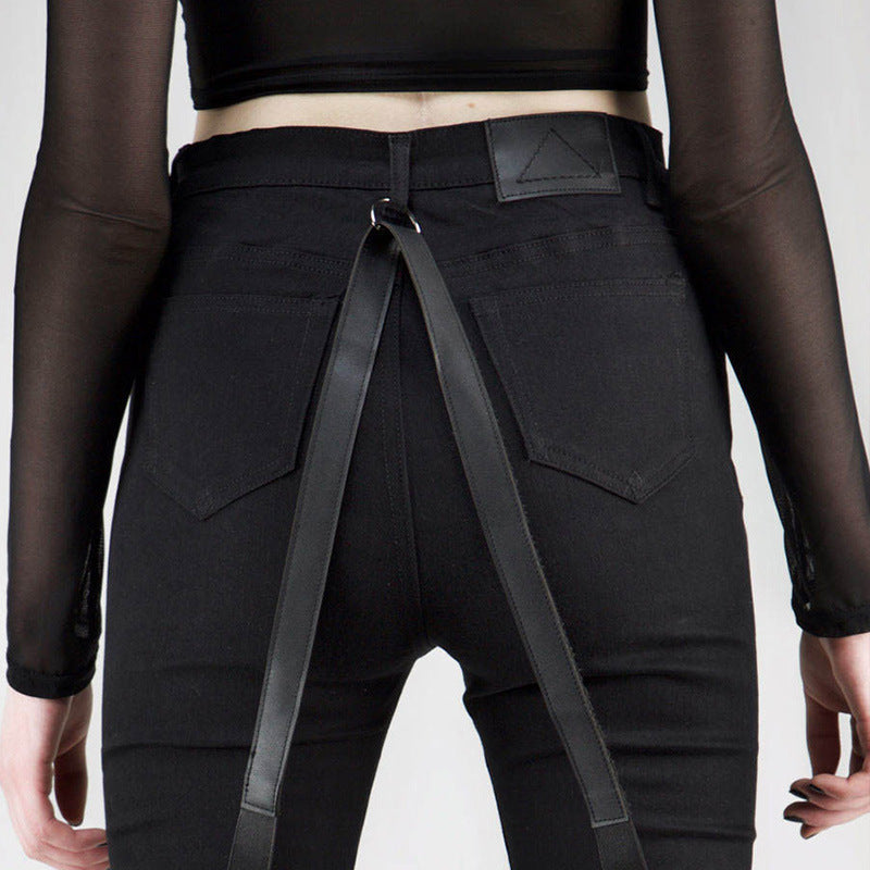 Web Patch Hoop Trousers - Pencil Pants